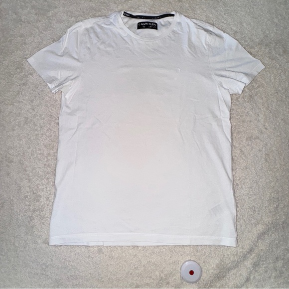 Calvin Klein Men's Classic White Tee - Picture 1 of 7
